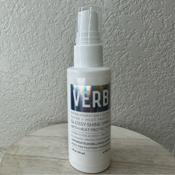 Verb Hair 6 Verb Glossy Shine Spray Heat Protectant Hydration New